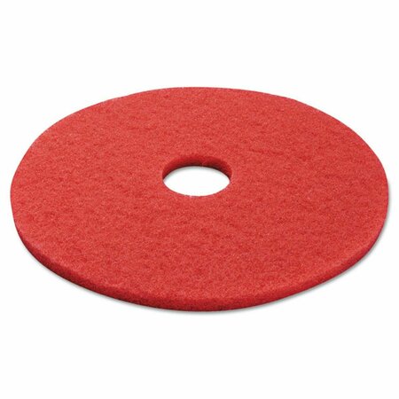 OVERTIME 17 in. dia Standard Buffing Floor Pads - Red OV3762230